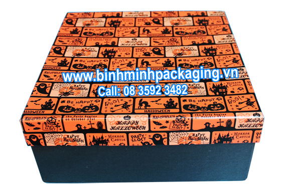 Paper box for gift in halloween festival