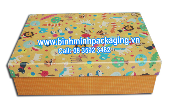 yellow paper box for gift