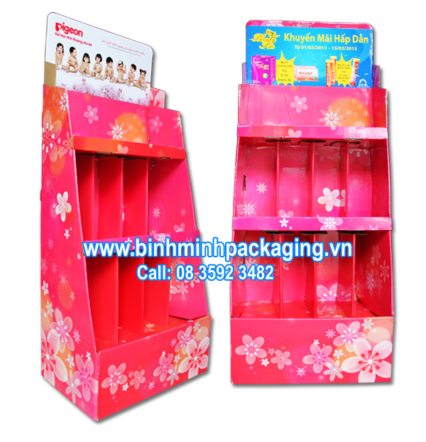 Beautyfair Paper display shelves 9 – 3,4 storey, type large