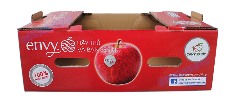 Hight quality Corrugated apple fruit packaging boxes for fruit shipping