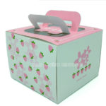 Custom Luxury Fashion Foldable Large Paper Square Birthday Cake Box