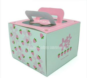 Custom Luxury Fashion Foldable Large Paper Square Birthday Cake Box - img01