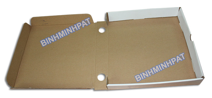 Custom size corrugated paper pizza box - img-02