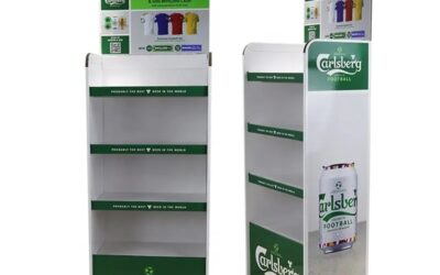 Cardboard Display Stand Retail Corrugated Floor paper Display stand for Beer and Beverage