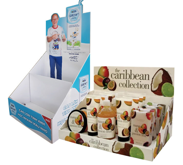 Custom cardboard counter top displays Showcase products in any store setting with strong cardboard displays