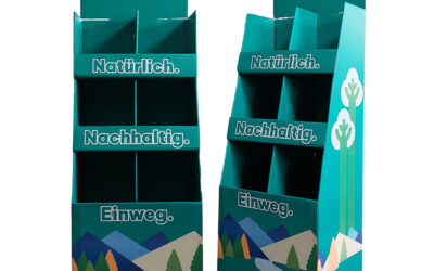 Cardboard Display Stand Retail Promotion Corrugated Floor paper Display shipper cardboard display stand for supermarket