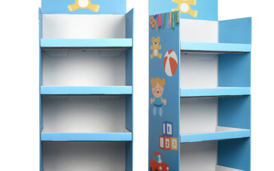 Kids Toy Cardboard Floor Display Shelf