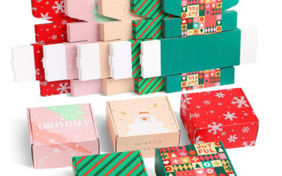 Wholesale Custom Printed Kraft Cardboard Corrugated Boxes Embossed Matt Laminated Folder Type Clothing Packing Christmas Gift