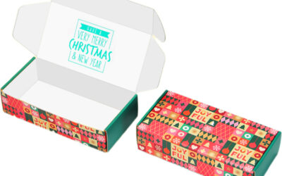 Christmas Gift Boxes with Lids, Specially designed pattern for Christmas gift giving, small business packaging, decorations