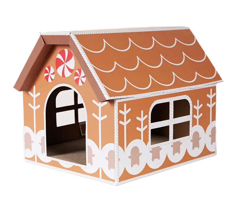 Handmade Cat Cardboard House Premium Quality, Scratch-Resistant & Perfect for Play, Rest, and Fun